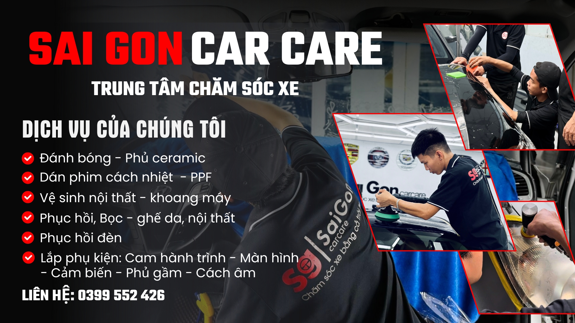 Lựa chọn trung tâm chăm sóc xe tại Sai Gon Car Care